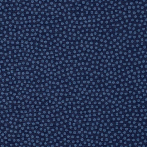 Baumwolle "Dotty" Punkte Jeansblau